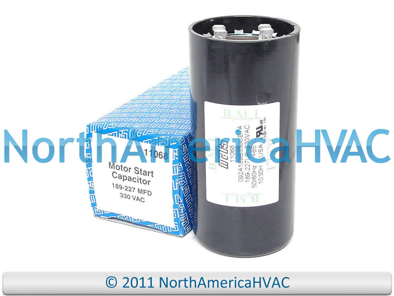 Start Capacitor 189-227 uf MFD 330 VAC Replaces Carrier Bryant Payne P281-1896  HC95DE090 - North America HVAC